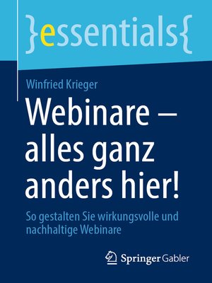 cover image of Webinare – alles ganz anders hier!